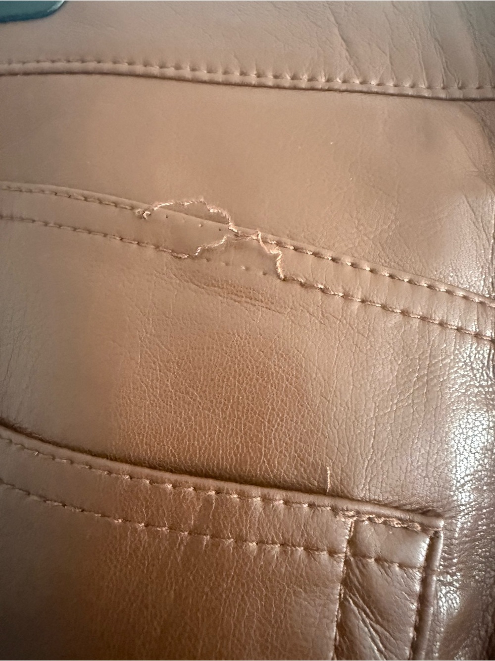 Aritzia Wilfred High-Rise Faux Leather Straight Leg Pants - Brown size 2 - Picture 9 of 11